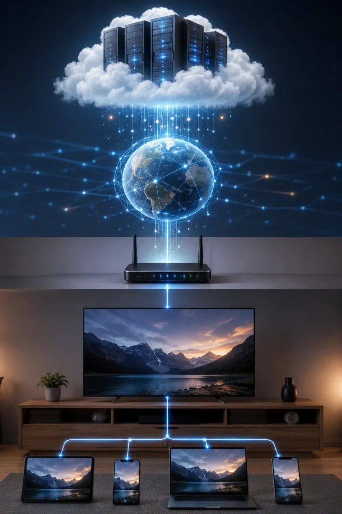 Explicação visual do funcionamento da IPTV em Portugal
